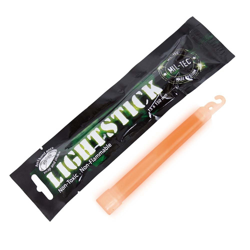 Mil-Tec - Хімічний ліхтар Lightstick - Стандартний - 1,5 х 15 см - Помаранчевий - 14940014
