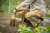 Helikon - Штани outdoorowe Hybrid Outback Pants® - DuraCanvas® - Ash Grey / Czarne - SP-HOP-DC-8501A