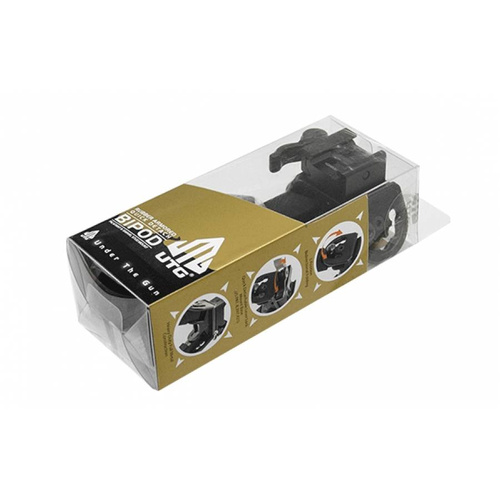 UTG - Гумова броньована суцільнометалева сошка з кріпленням Picatinny QD - 6.0"- 8.5" - чорна - TL-BP20Q-A