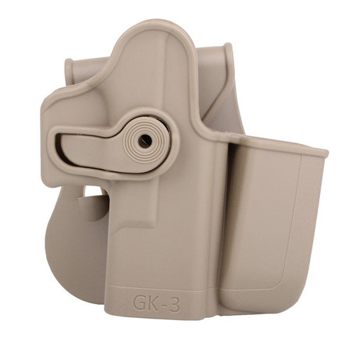 IMI Defense - Полімерна кобура 2-го рівня з кобурою Roto Paddle Holster - Desert Tan - IMI-Z1023