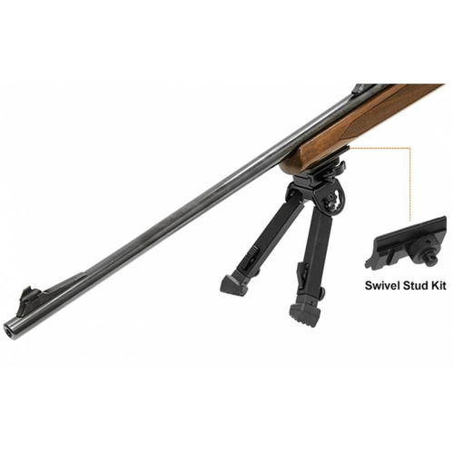 UTG - Гумова броньована суцільнометалева сошка з кріпленням Picatinny QD - 6.0"- 8.5" - чорна - TL-BP20Q-A