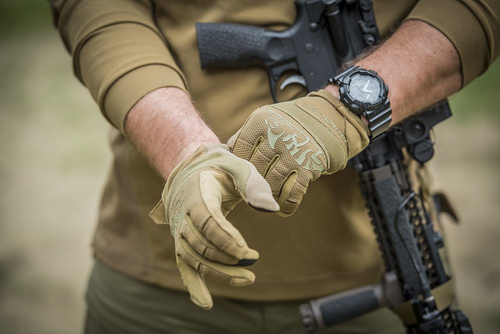 Helikon - Рукавички тактичні дальнобійні Hard® - Black / Shadow Grey - RK-RNG-PO-0135A.