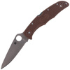 Складаний ніж Spyderco - Endura® 4 FRN Flat Ground Brown - C10FPBN