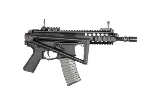 Double Bell - репліка електричного карабіна PDW BI-8002 - чорний - DBY-01-000830