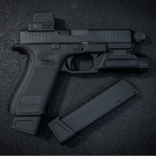 FTCS - Збільшена ніжка магазину для Glock - +3 набої - графітовий чорний H-146 - FTCS Nr. 33