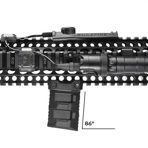 Strike Industries - Strike Stacked Angled Grip CMS - Picatinny - Чорний - SI-AR-CMS-PSAF-BK