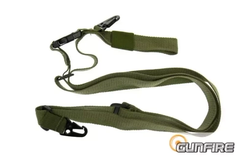 GFC Tactical - Триточковий ремінь для реплік ASG - оливковий - GFT-24-000381