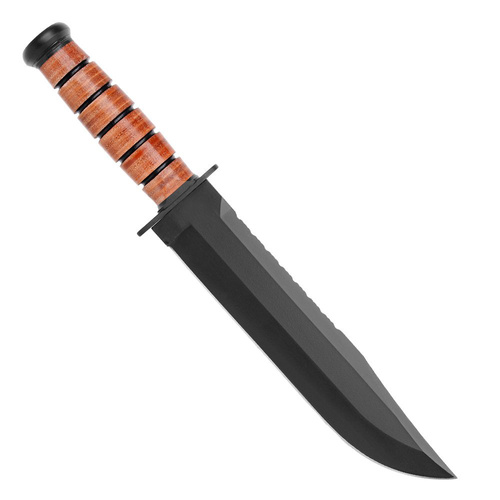 Ka-Bar 2217 - Nóz survivalowy - Великий брат зі шкіряною ручкою