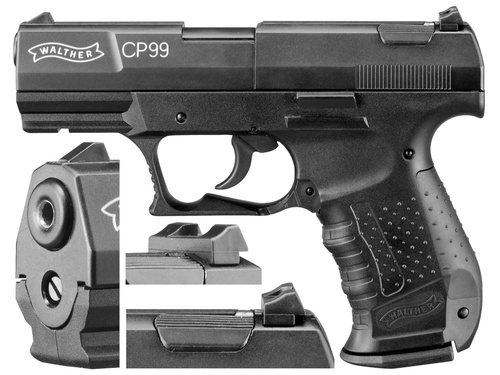 Umarex - Пневматичний пістолет CO2 Walther CO2 CP-99 - 4,5 мм - чорний - 412.00.00