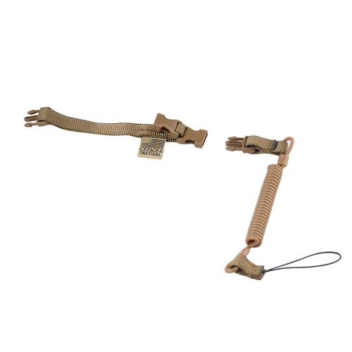 Cetacea Tactical - Повідок для знаряддя Plain Clothes Mini-Coil Lanyard - Чорний - TA-PCO-BLK