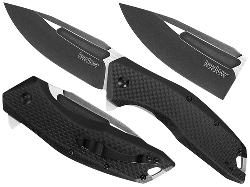 Kershaw - Тактичний ніж Flourish 3935 - 8Cr13MoV - чорний - 3935