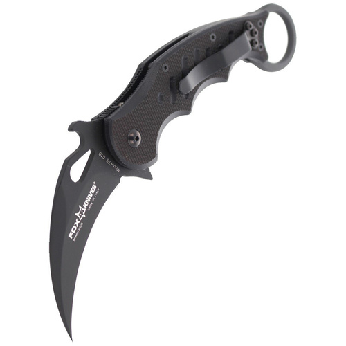 FOX - Складаний ніж Karambit - Hawkbill - Чорний - 479