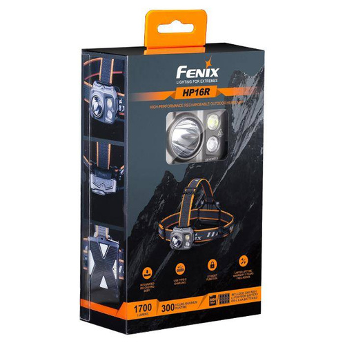 Fenix - Світлодіодний налобний ліхтар 16R з акумулятором 3000 мАг - 1250 люмен - HP16R