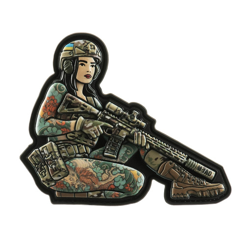 M-Tac - Tactical Girl №2 Yakuza Patch - ПВХ - Чорне волосся - Повний колір - 51116212 - Інше