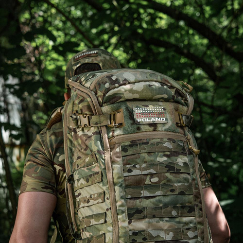 M-Tac - нашивка з прапором Польщі та написом - лазерне різання - пікселі - червоний / MultiCam / білий - 51006108