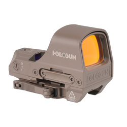 Holosun - HS510C Multi Reticle Sight - Зелена точка - Сонячна панель - FDE - HS510C-FDE-G