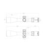 Vector Optics - Приціл Tauron 5-40x56 ED - FFP - VTA-8 MIL - Чорний - SCFF-35