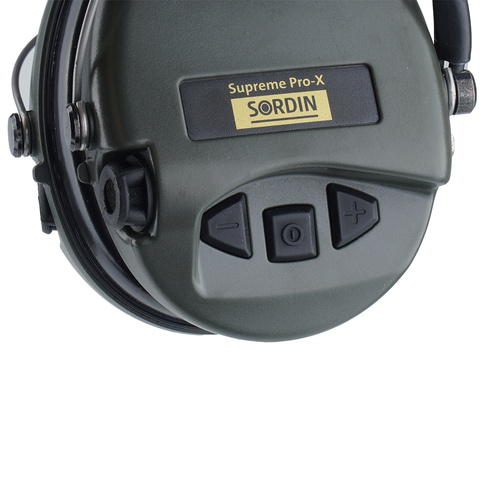 Sordin - Активні протишумні навушники Supreme Pro-X - Зелені - 75302-X/L-S