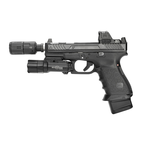Strike Industries - Компенсатор для пістолета калібру 9 мм - Чорний - SI-PISTOL-LC-BK