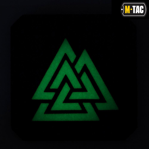 M-Tac - Квадратна нашивка Laser cut Valknut - чорний - 51162299