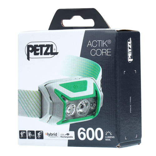 Petzl - Ліхтар налобний світлодіодний акумуляторний Actik Core - 600 лм - зелений - E065AA02