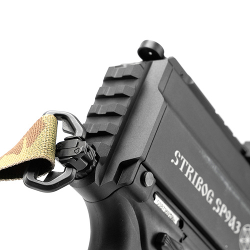 Strike Industries - Адаптер задньої пластини Picatinny для Stribog SP-9 Strike - Чорний - SI-SP9-PSA-BK