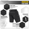 M-Tac - Тактичні шорти Rubicon Flex - 4-Way Stretch - YKK - Чорний - 20070002
