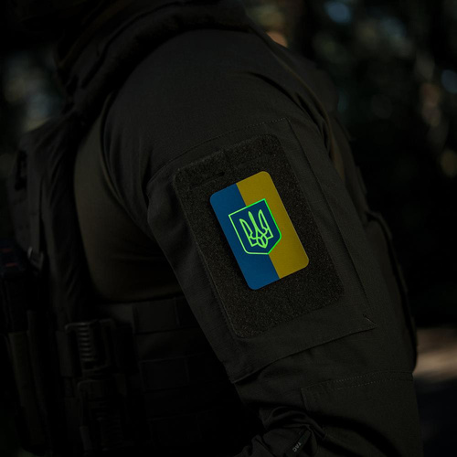 M-Tac - Нашивка - Прапор України з гербом 80x50мм - Вертикальна - 51304099