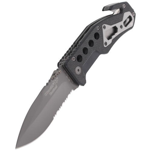 FOX - BlackFox Tactical Rescue Folder Knife - Black - BF-115.