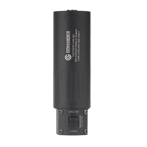 Gomander - Супресор Tactinox 5.56 QD Lock M26x1.5 + 5.56 Helix S 1/2"-28 UNEF розрядний гальмо - кал. 5.56мм /.223 - чорний
