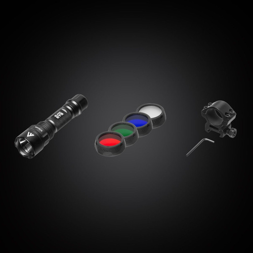 Mactronic - Тактичний ручний ліхтар Black EYE 650 - чорний - L-MX532L-RC/SET3