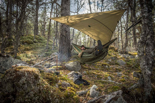 Helikon - Брезент, брезент для бівуаку Supertarp Small® - 250 x 200 см - чорний - PO-STS-PO-01