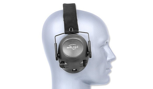 Mil-Tec Plus - Активні навушники EED - Чорний - 16243002