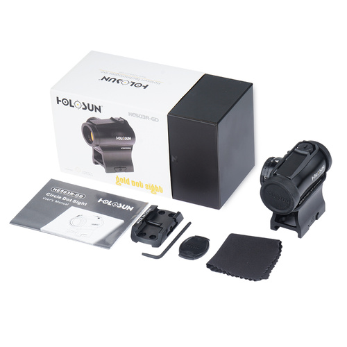 Holosun - HE503R-GD Gold Dot коліматор - Низьке кріплення та 1/3 ко-свідок