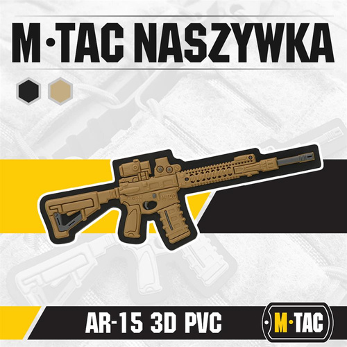 M-Tac - AR-15 патч - PVC 3D - Coyote - 51112005