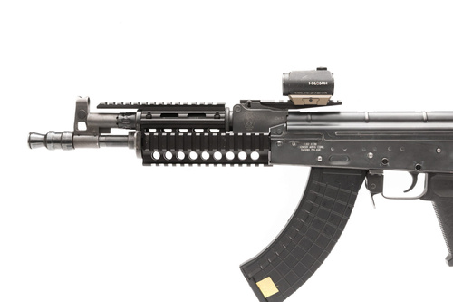 SVRN - Ложе для АК з направляючими RIS / Picatinny - алюмінієве - чорне - SVRN-AK-HGR-01