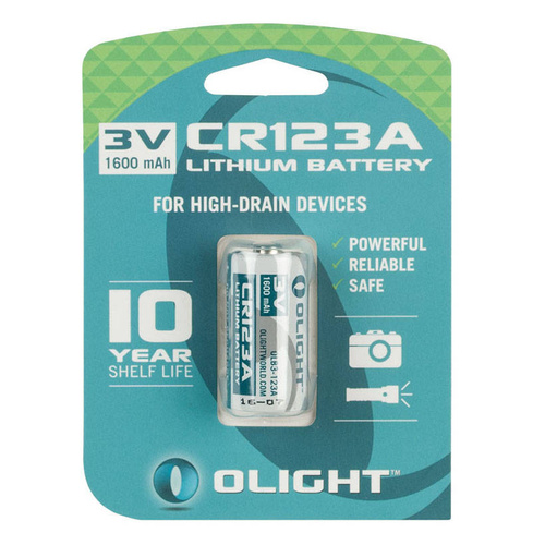 Olight - Літієва батарейка - CR123A 3V 1600 mAh - OLB3-123A