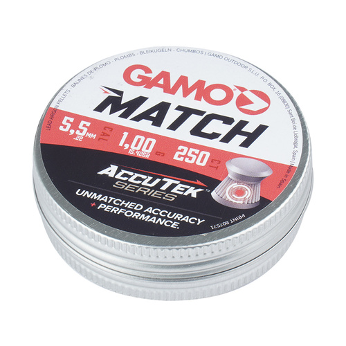 Gamo - Diabolo кулі AccuTek Match - калібр 5,5 мм - 250 штук - 6320025-AK