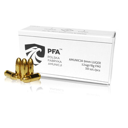 PFA - Пістолетні набої 9 x 19 Para FMJ 124 гр / 8 гр - 50 набоїв