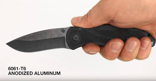Kershaw - Тактичний ніж  Blur 1670BW - 14C28N - чорний - 1670BW.
