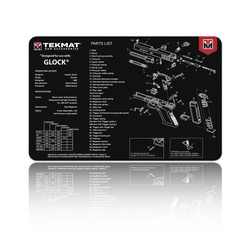 TekMat - Килимок для чищення зброї - Glock - 27x43 см - TEK-R17-GLOCK