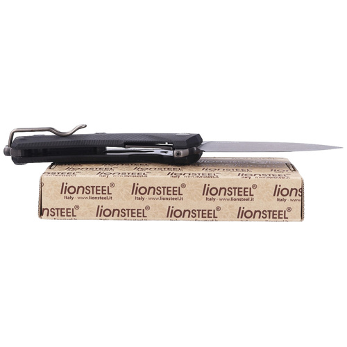 LionSteel - Тактичний ніж KUR - Sleipner - Black - KUR BBK