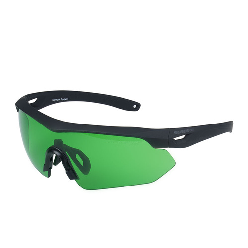 Swiss Eye - Окуляри для стрільби Nighthawk Pro - Laser Lens 694/830-860/1064 - чорний - зелений козирок - 40471