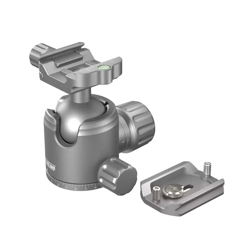 Rokstad - Кульова головка 38 мм на різьбу 3/8"-16 - Picatinny/ARCA - Сірий - RSRH-01