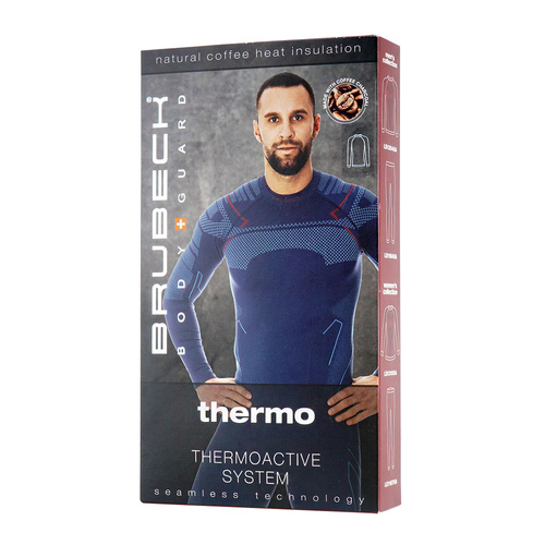 Світшот Brubeck - Thermo - Nilit® Heat - чорно-синій - LS13040A