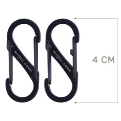 Nite Ize - Карабін S-Biner №1 - чорний - 2 шт - SB1-2PK-01
