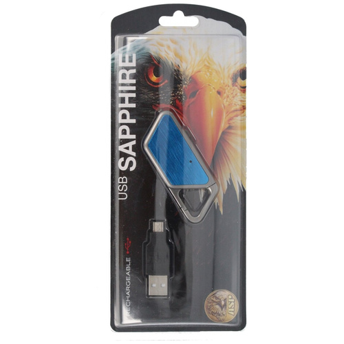 ASP - Сапфіровий USB акумуляторний ліхтар / брелок Aluminium - Blue - 53650
