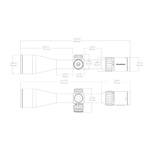 Vector Optics - Приціл оптичний Continental x6 2.5-15x56 - BDC - SCOM-38