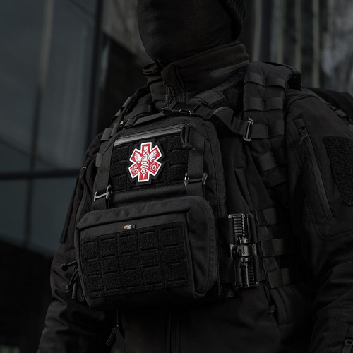 M-Tac - Медична нашивка з вишивкою Paramedic - чорний - 51432002