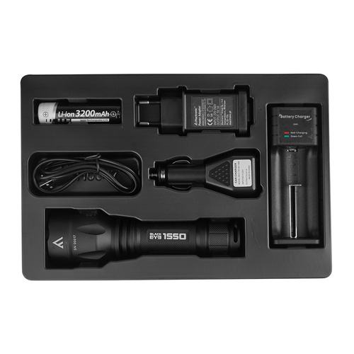 Mactronic - Тактичний ліхтар Black Eye - 1550 лм - світлодіод Cree XHP50.2 20 Вт - чорний - THH0047
